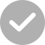 Gray circle with a white checkmark