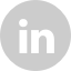 Gray circle with a white LinkedIn icon.